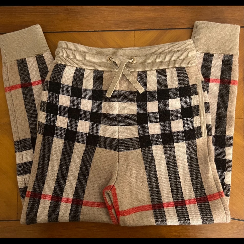 Burberry Kids Check Sweats